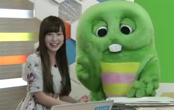 ガチャピンが消える画像！気象情報番組のお天気キャスターは誰？