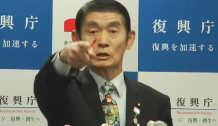 今村復興大臣が西中誠一郎にキレる！会見で質問した記者は誰かと話題に